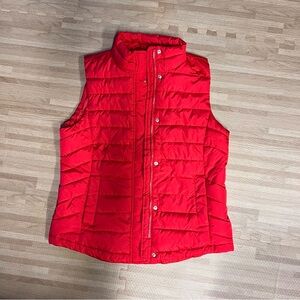 GAP Vibrant Red Quilted Vest